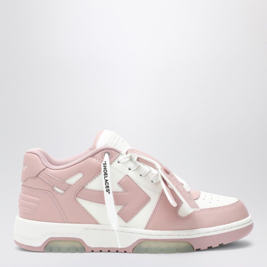 Off-White o1d2blof0924 Out Of Office Sneaker in White & Pink Size US 6.5 / IT 36.5 - 1 Thumbnail