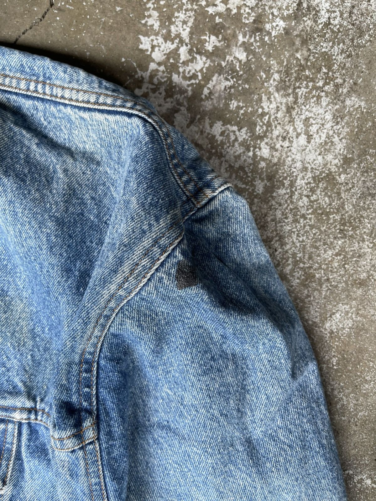 Vintage Vintage 90s Denim Jacket Workwear Size US XL / EU 56 / 4 - 4 Thumbnail