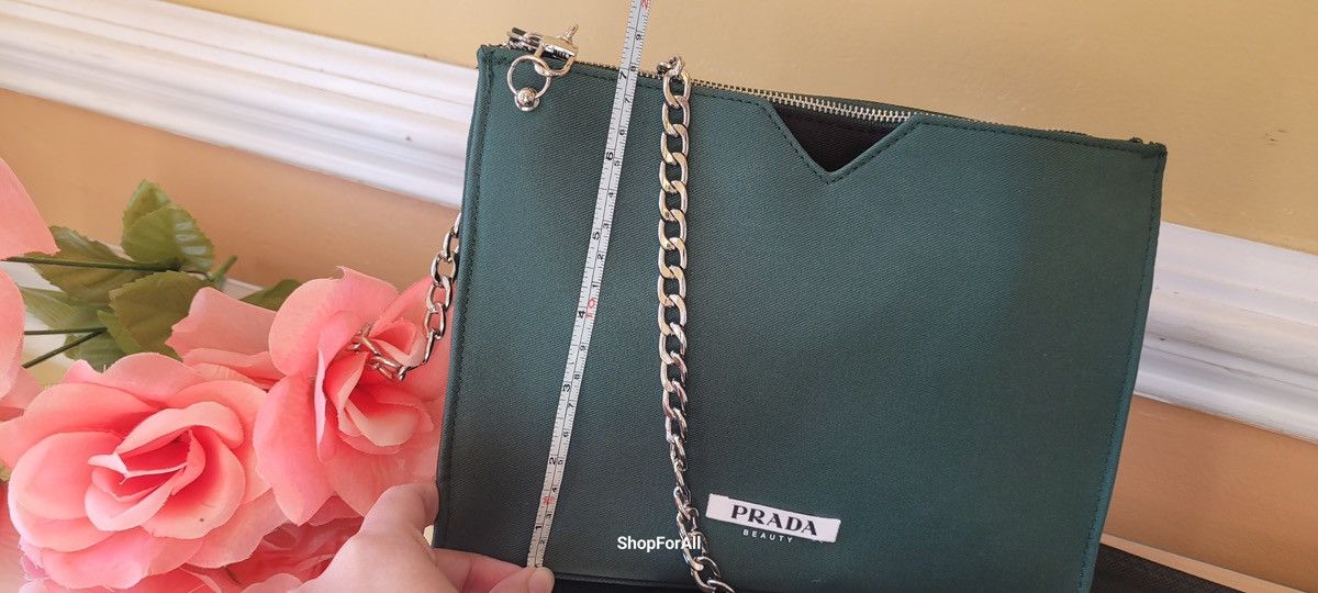 Prada Prada beaute Forest Green Cosmetic Pouch Size ONE SIZE - 13 Thumbnail
