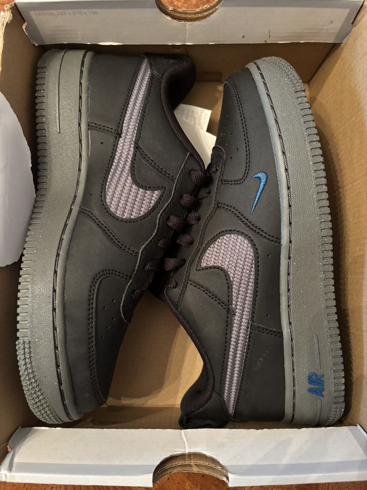 Nike Nike Air Force 1 JSP GS 'Black Iron Grey' Size US 5 / EU 37 - 8 Thumbnail