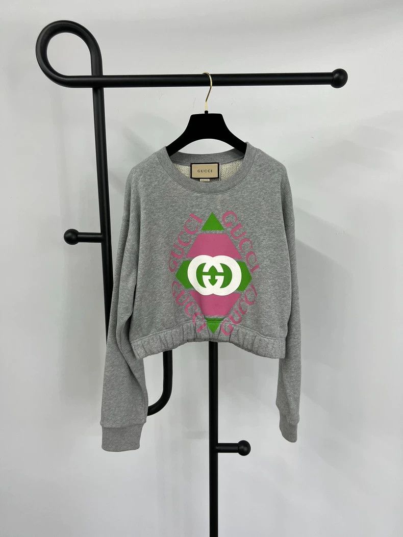 Gucci Gucci Gray big logo sweatshirt Size M / US 6-8 / IT 42-44 - 1 Thumbnail