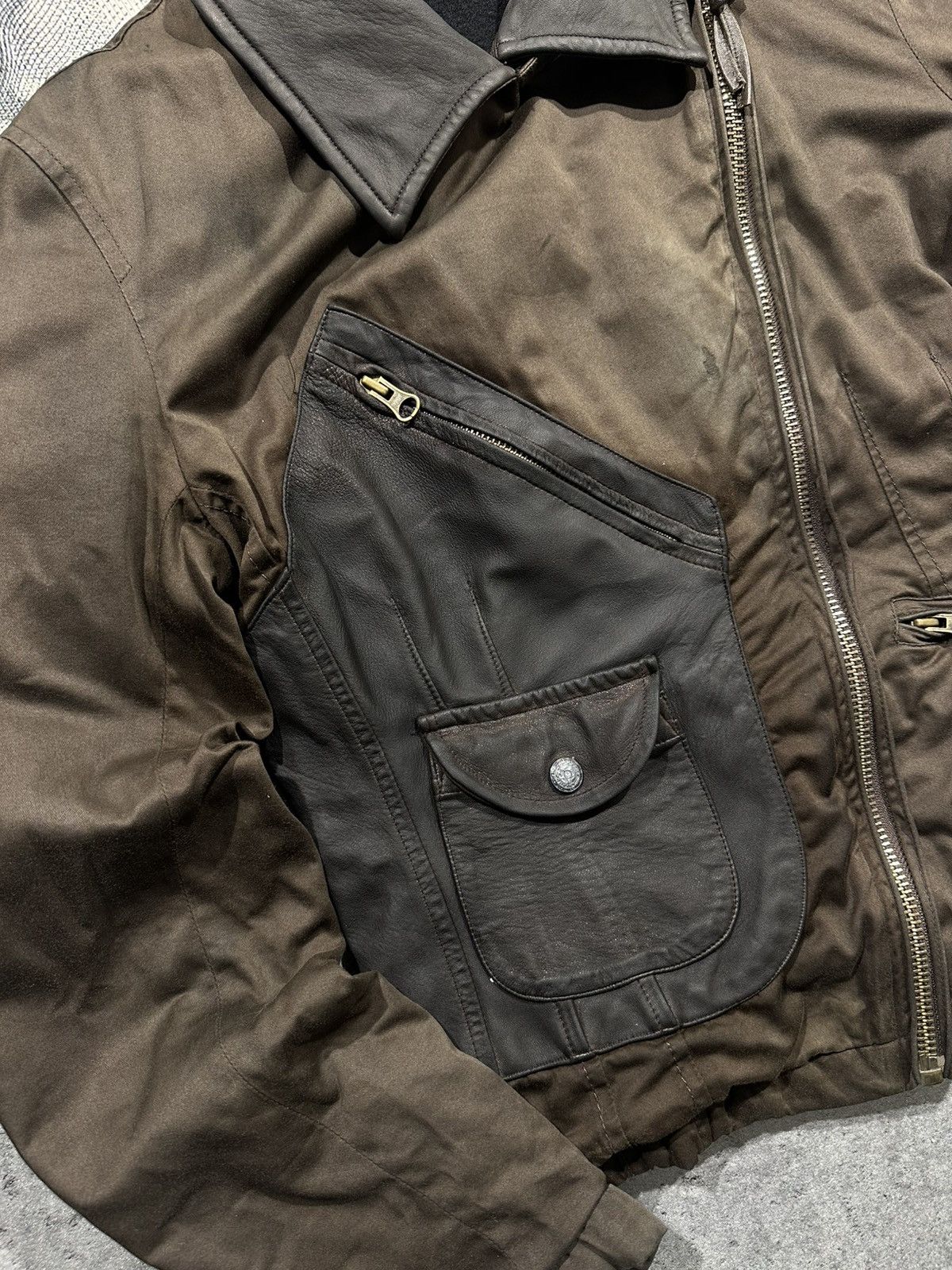 C.P. Company C.P. Company Vintage Leather Biker Motorcycle Jacket Size M / US 6-8 / IT 42-44 - 5 Thumbnail