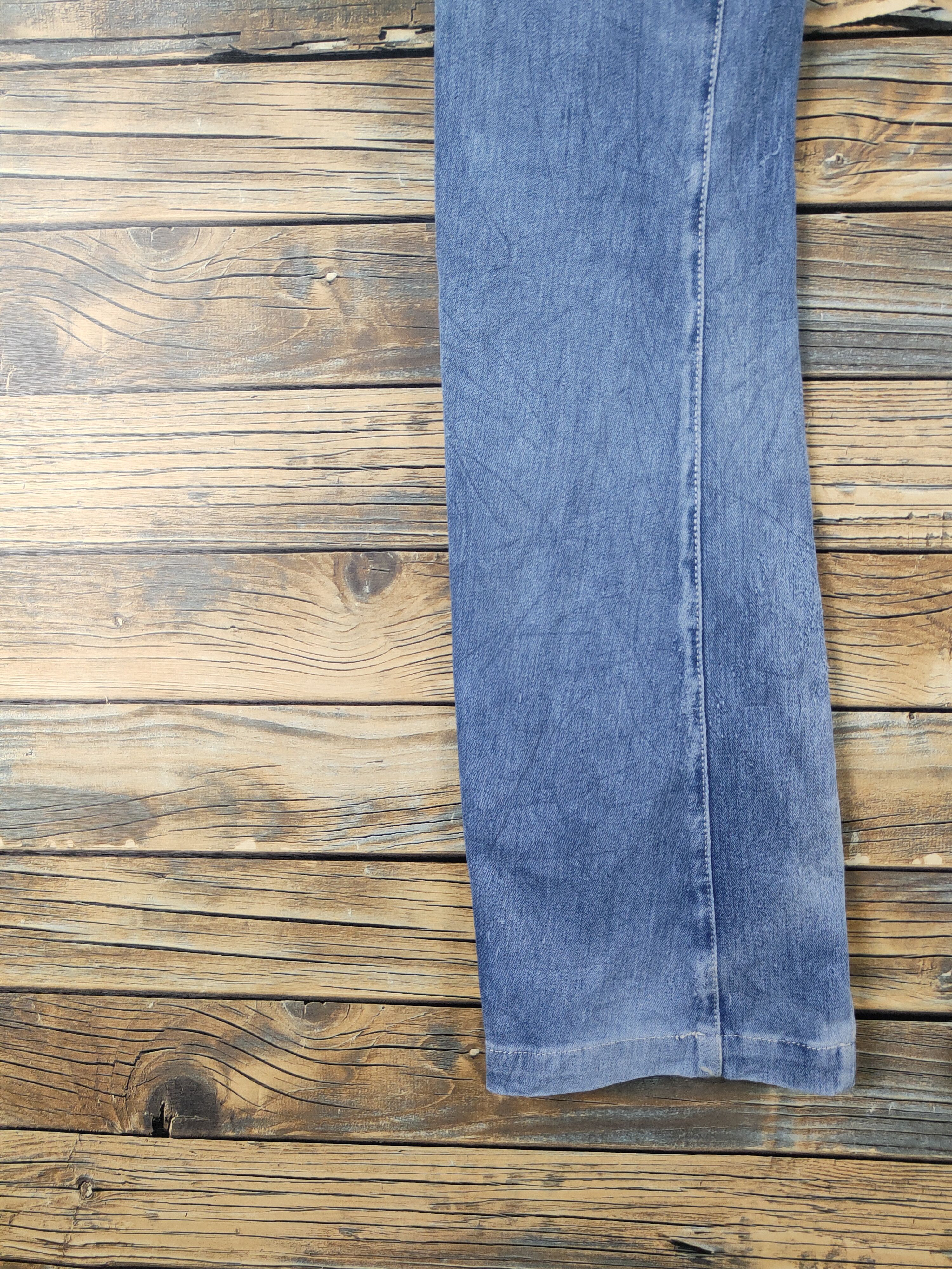 Japanese Brand FieldCore Blue Distressed Ripped Soft denim Jeans #W2057 Size US 30 / EU 46 - 9 Thumbnail