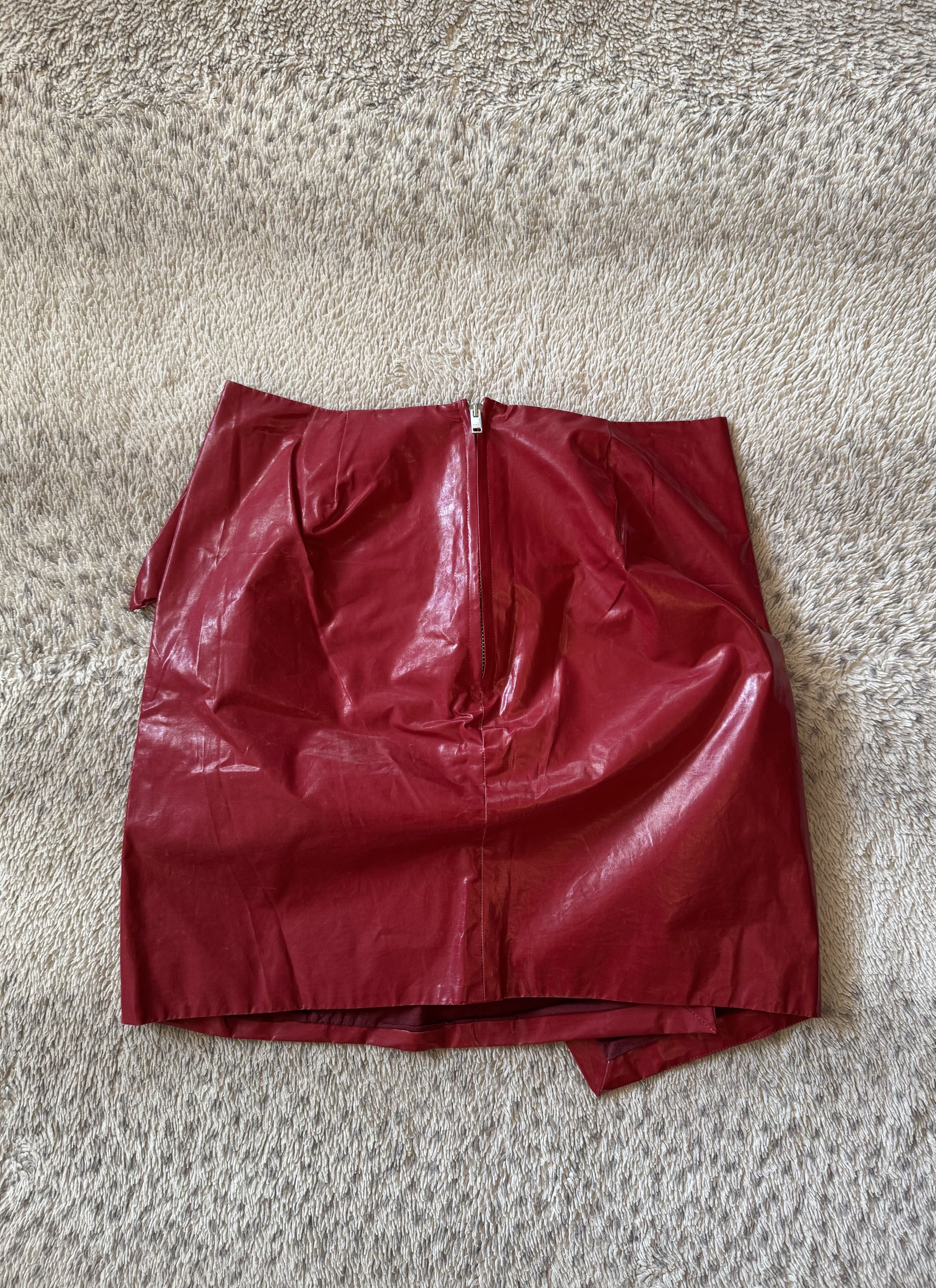 Isabel Marant Isabel Marant Vintage 2000s Red Mini Skirt Size 25" / US 0 / IT 36 - 2 Thumbnail