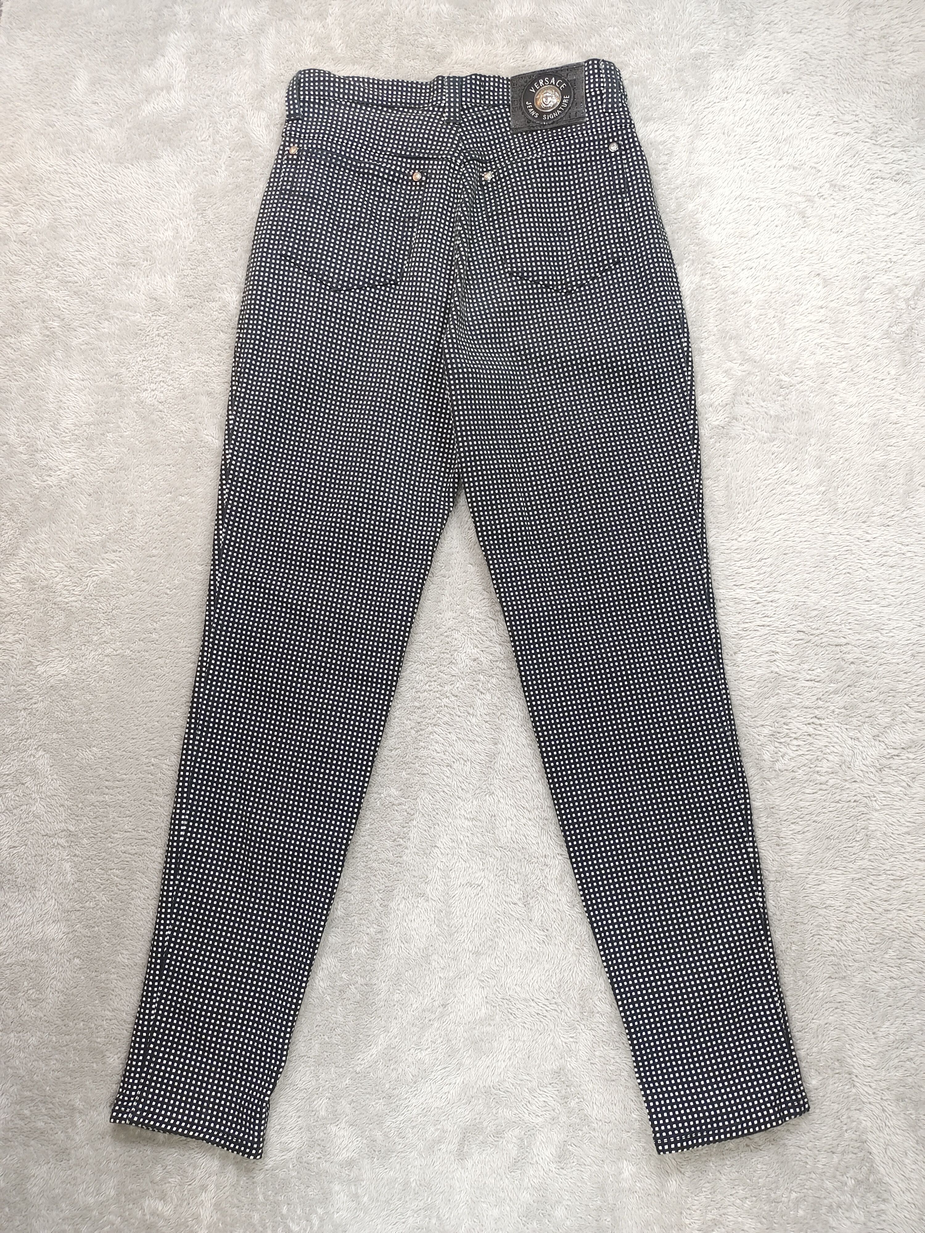 Versace VERSACE JEAN SIGNATURE BLACK AND WHITE MADE IN ITALY Size US 30 / EU 46 - 3 Thumbnail