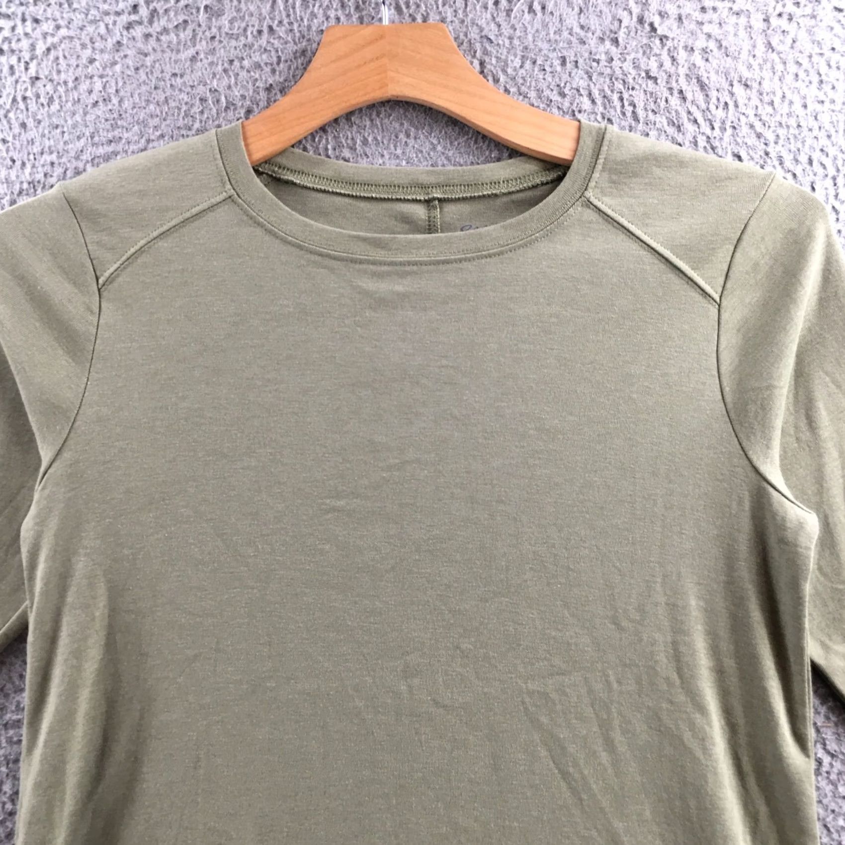 Eddie Bauer Eddie Bauer T-Shirt Womens Medium Green Cotton Crew Neck 3/4 Sleeve Casual Shirt Size M / US 6-8 / IT 42-44 - 2 Thumbnail