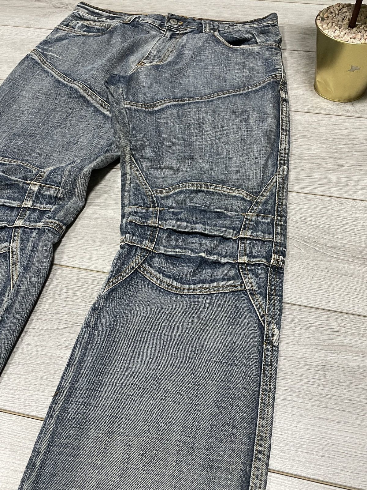 Vintage Avant garde Identical Y2K vintage stripes wide pants jeans Size US 34 / EU 50 - 5 Thumbnail