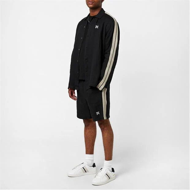 o1g2r1mq0524 Track Shorts in Black & White