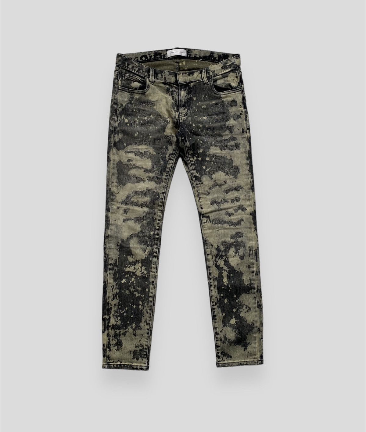 Faith Connexion Faith Connexion Bleach Slim Denim Pant Grunge Size US 27 - 1 Thumbnail