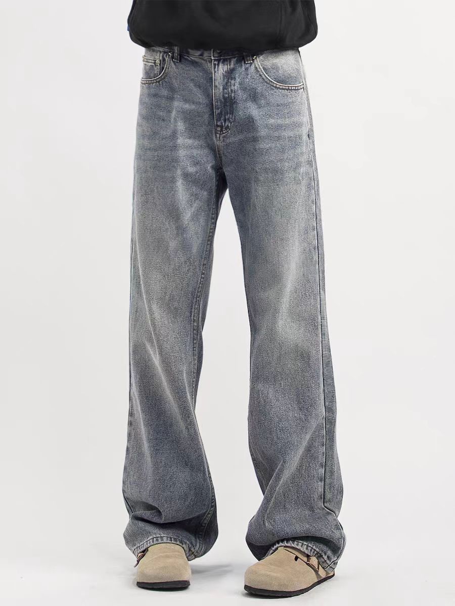 Japanese Brand × Jean Vintage light blue washed baggy wash jeans Size US 32 / EU 48 - 1 Thumbnail