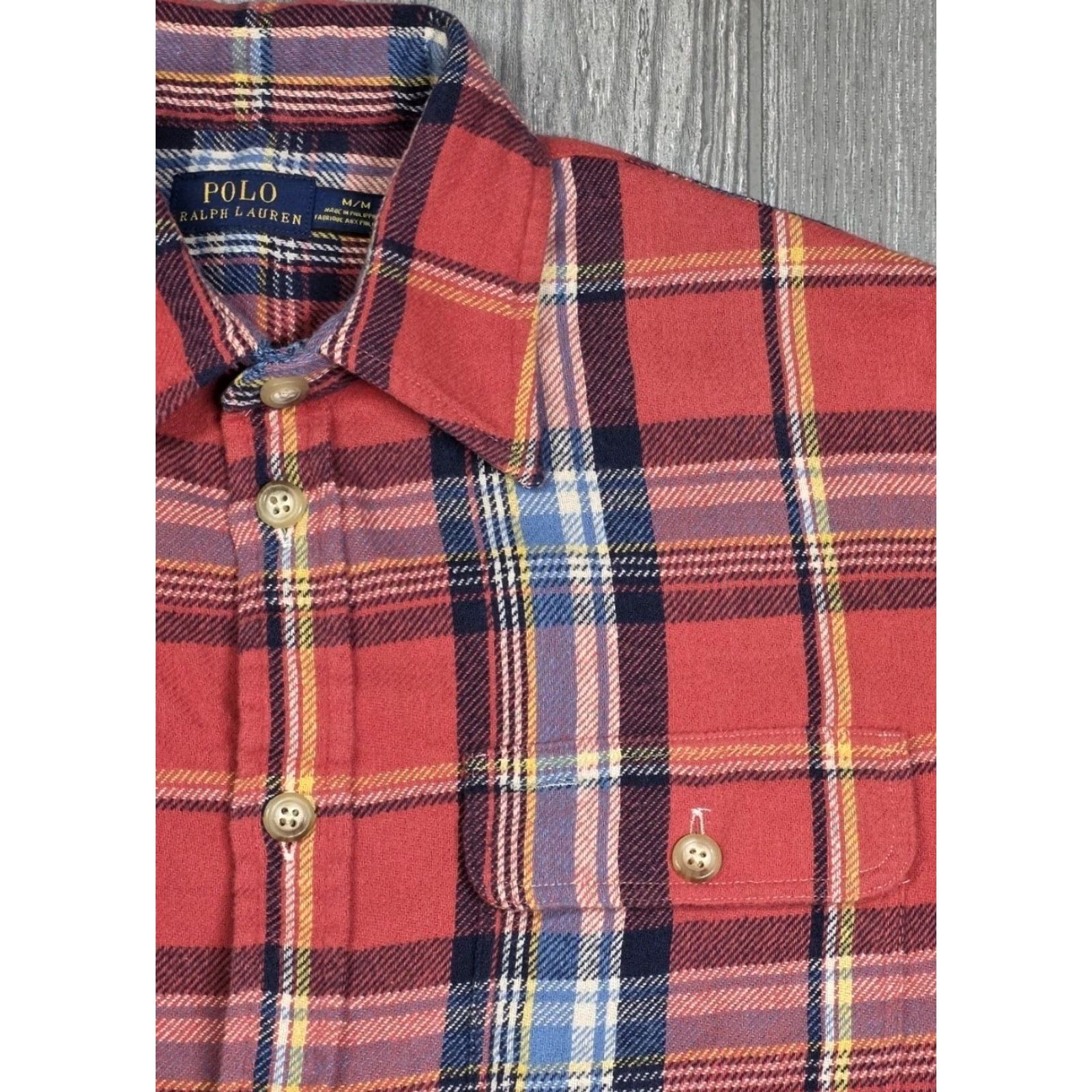 Polo Ralph Lauren Polo Ralph Lauren Shirt Men Button-Up Salmon Plaid Flannel Button Up Shirt M Size Multicolor 100% Cotton Casual Plaid 2010-2019 Size US M / EU 48-50 / 2 - 4 Thumbnail