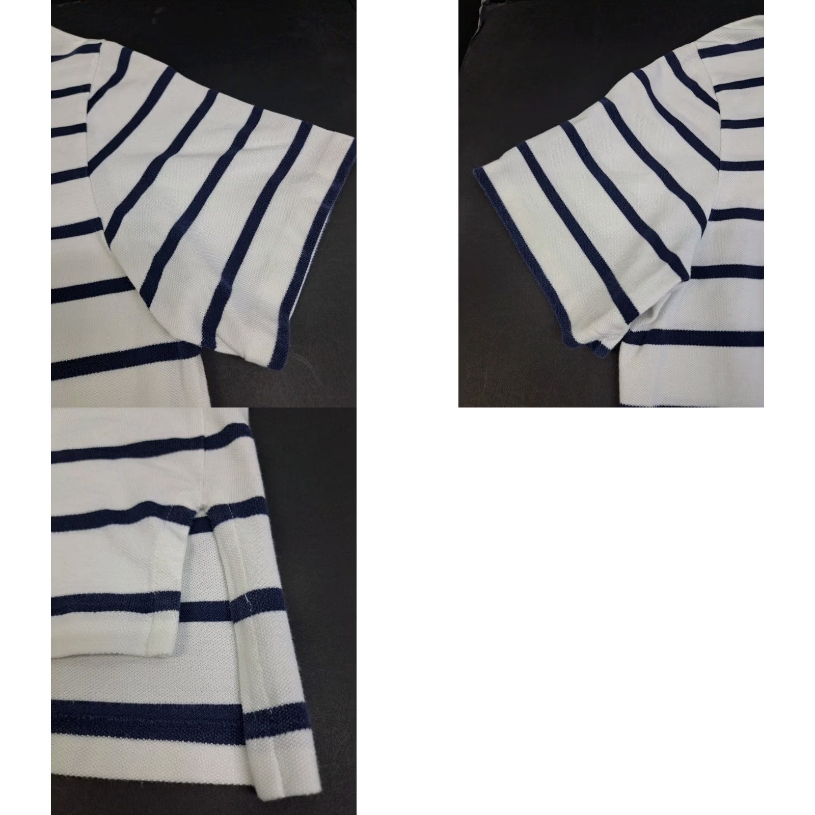 Ralph Lauren Polo Ralph Lauren Polo Shirt XL White Blue Striped Mens Short Sleeve C #7399 Size US XL / EU 56 / 4 - 8 Thumbnail