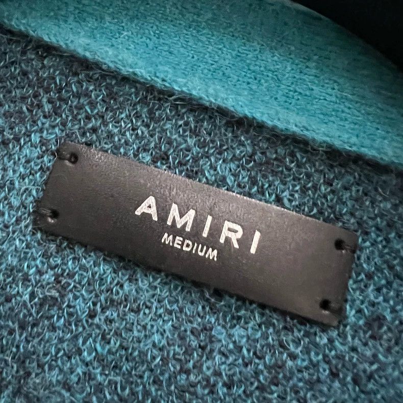 Amiri Amiri Animal Print V-Neck Knit Cardigan Size US M / EU 48-50 / 2 - 2 Thumbnail