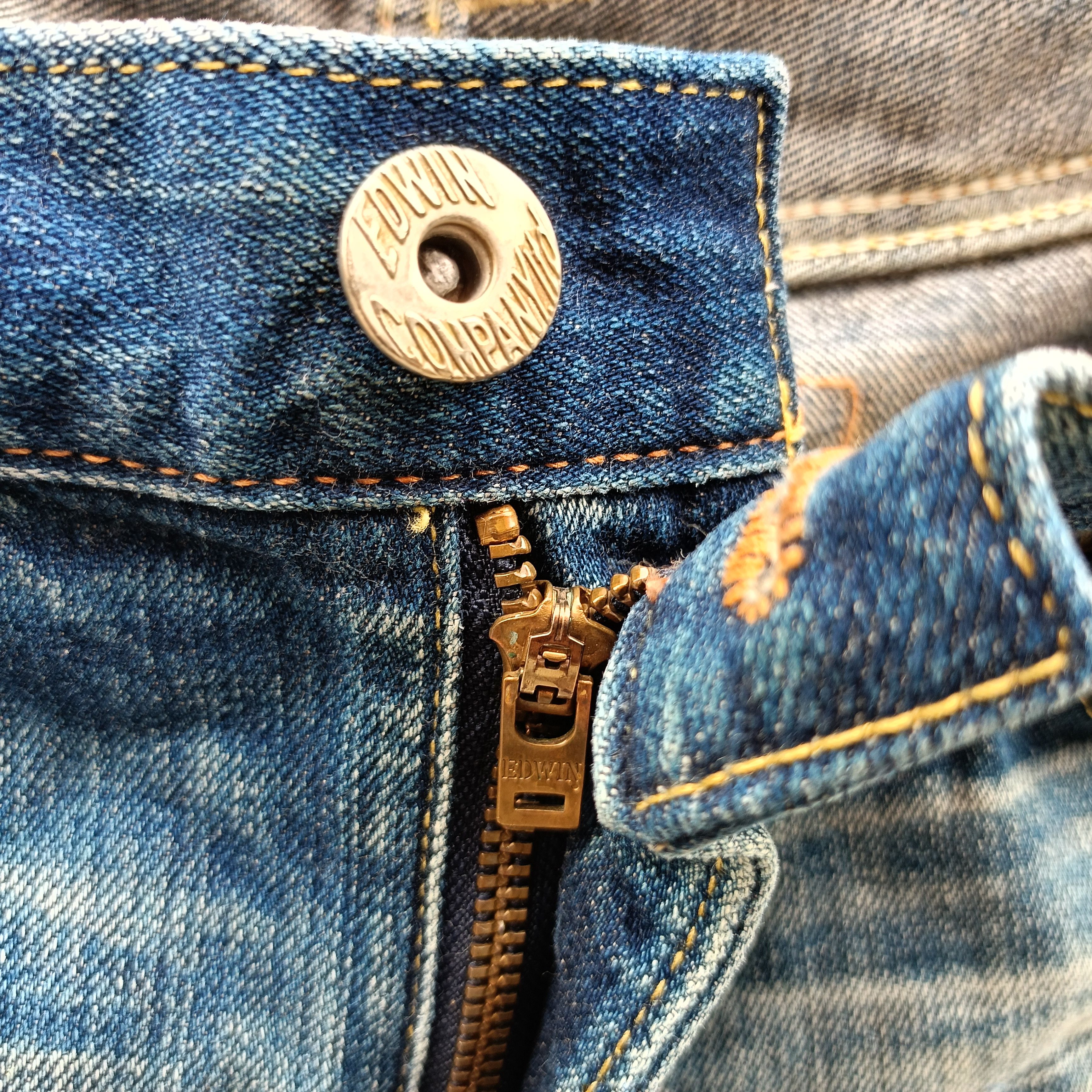 Edwin Edwin 506 Skinny Slim Distressed Denim Size US 34 / EU 50 - 20 Thumbnail