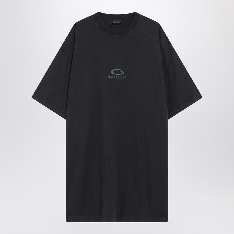 Balenciaga Charcoal Cotton Oversize Tbilisi T-Shirt | Grailed