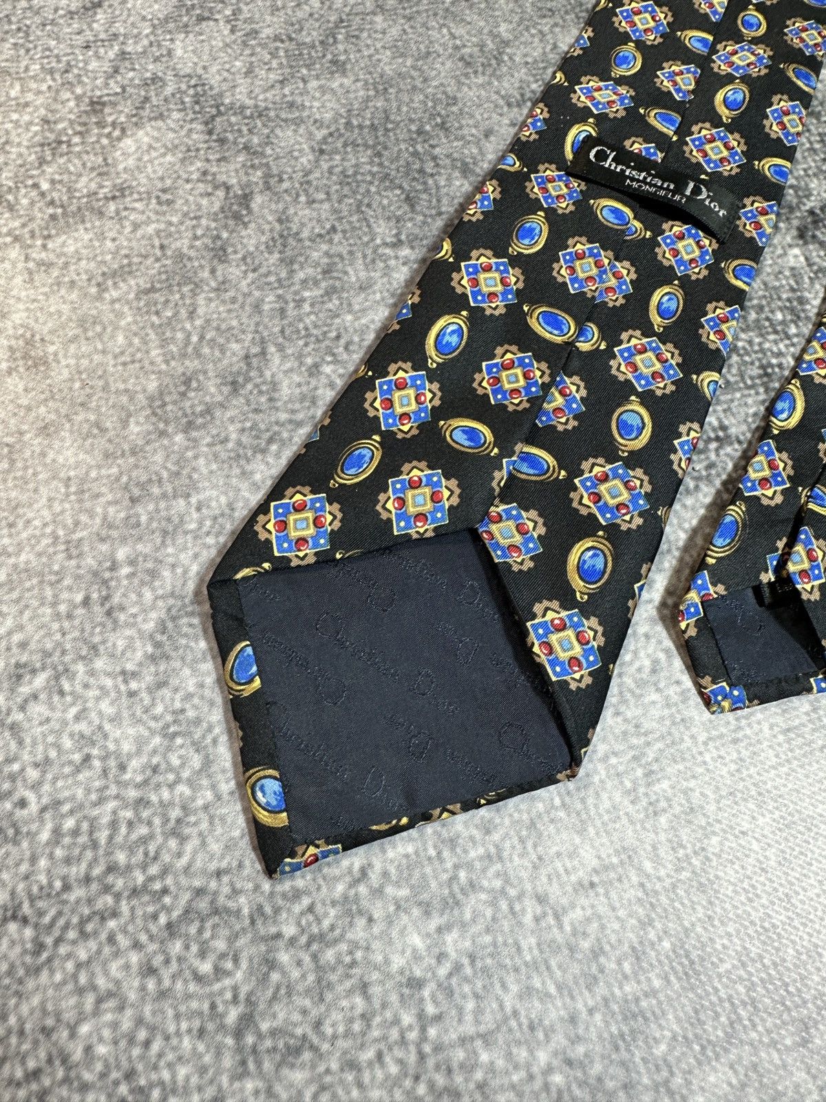 Christian Dior Monsieur × Vintage Vintage Christian Dior Ties Very Rare Streetwear Casual USA Size ONE SIZE - 3 Thumbnail