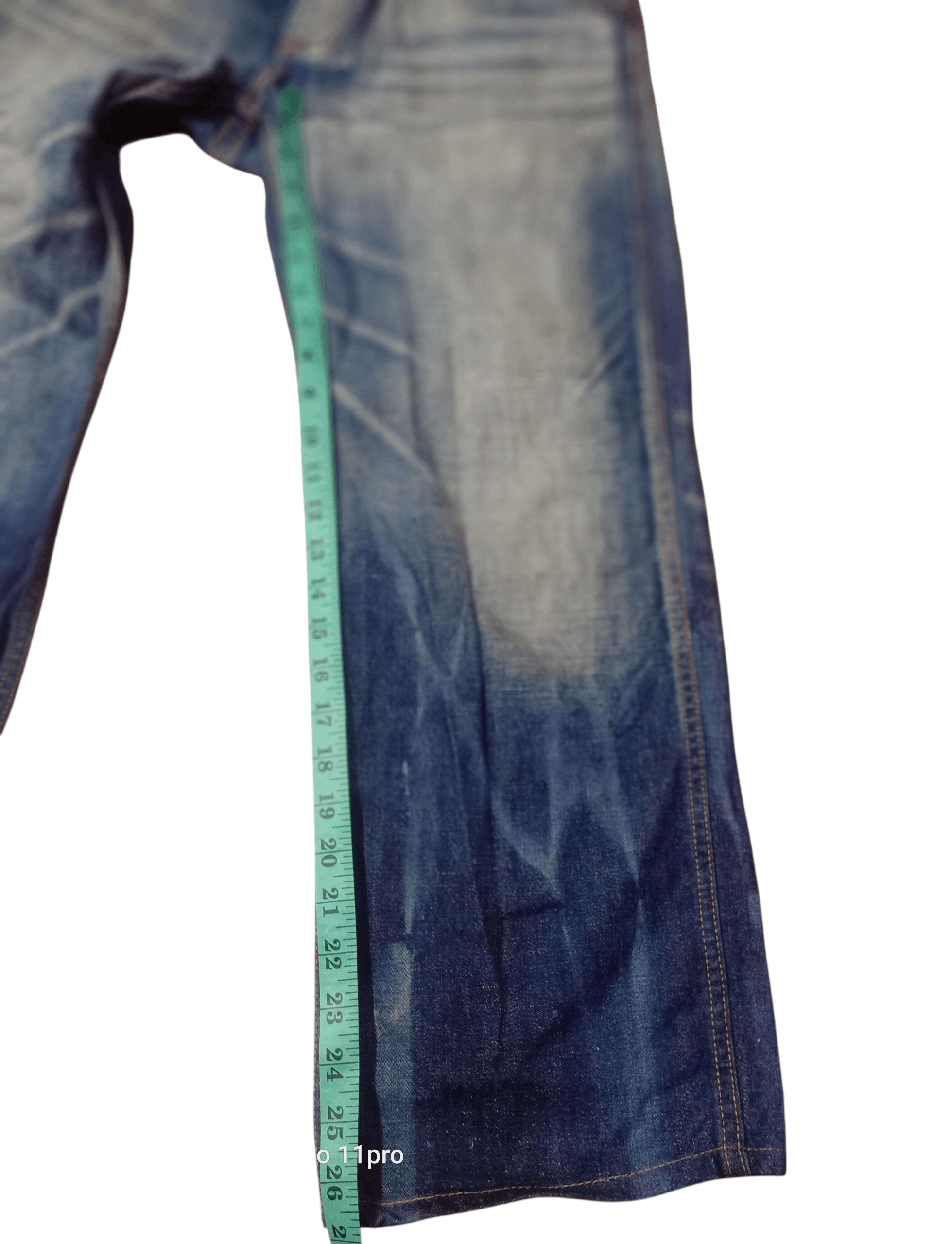 If Six Was Nine 💥Wrangler MudWash BuckleBack Denim 35X25💥 Size US 35 - 7 Thumbnail