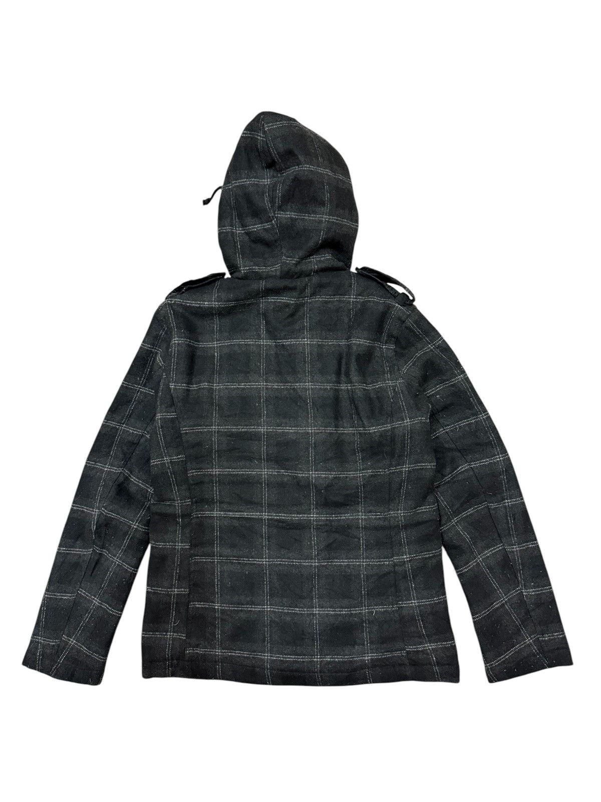 In The Attic In the Attic Rockers Garment wool plaid check fur jacket Size US S / EU 44-46 / 1 - 2 Thumbnail