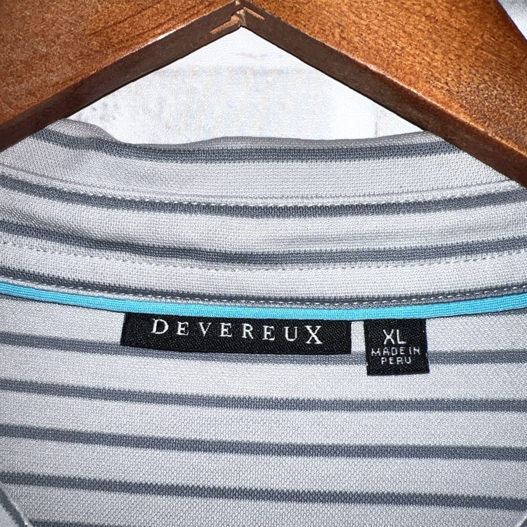 Vintage VINTAGE Devereaux Mens Polo Shirt Size L Gray Striped Classic 80s Sportswear Size US L / EU 52-54 / 3 - 3 Thumbnail