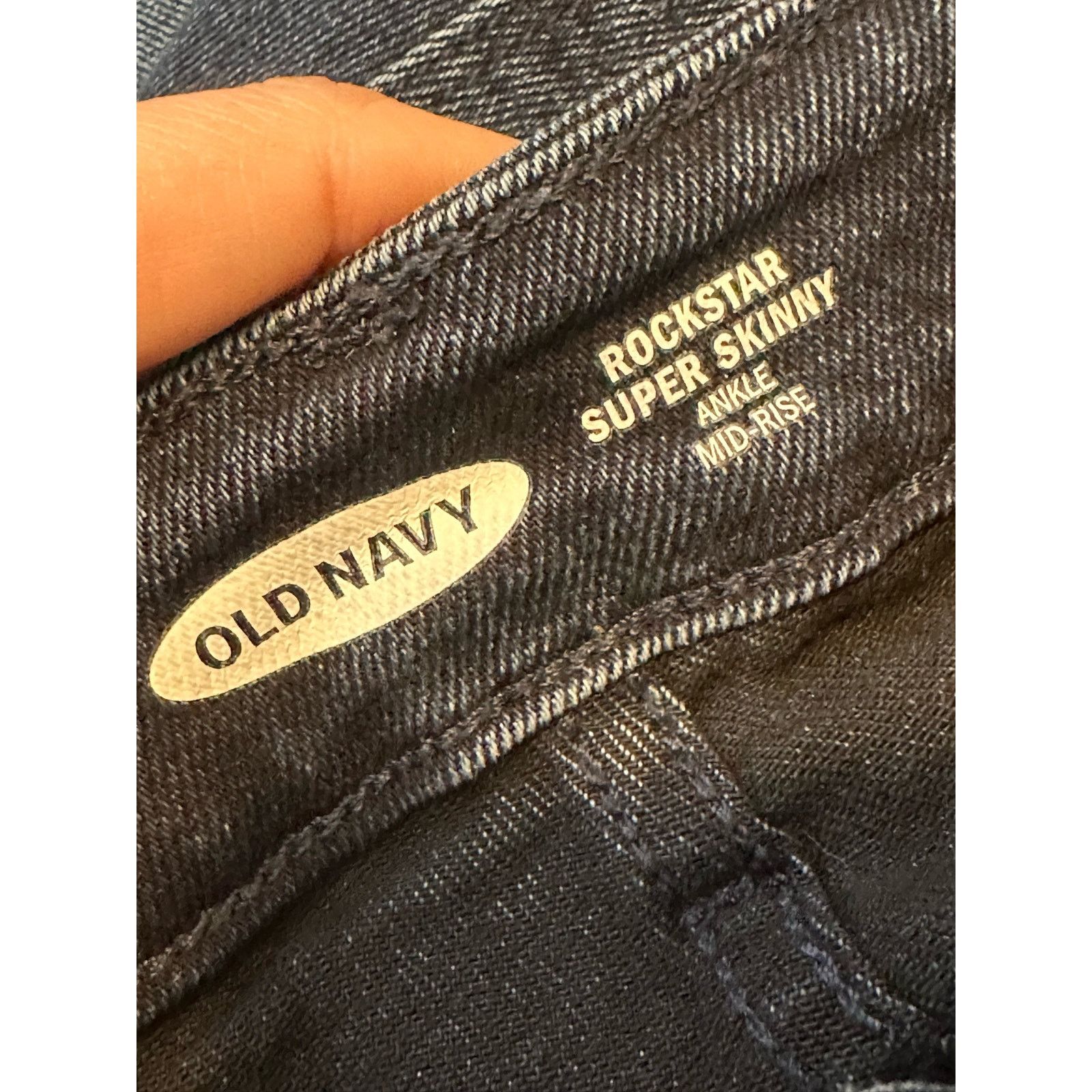 Old Navy Old Navy blue super skinny mid rise ankle jeans size 0 Size 25" / US 0 / IT 36 - 3 Thumbnail
