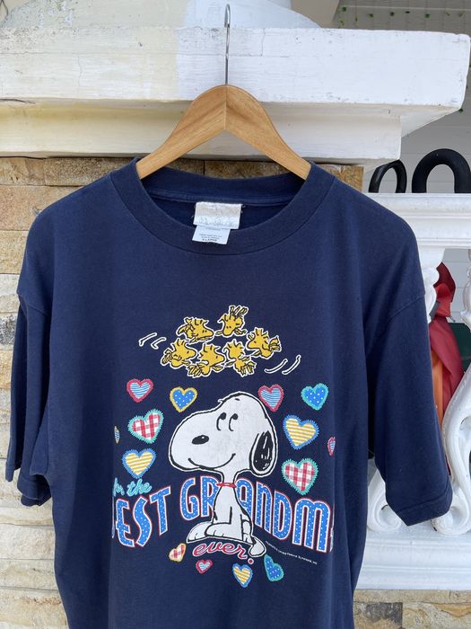 Vintage Last Drop🔥Rare🔥Vtg 90’s Peanuts Snoopy Best Grandma T Shirt Grailed