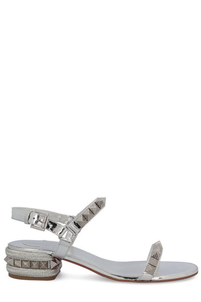 Christian Louboutin os11x0526 Pyrascand 30mm Studded Sandals in Silver Size US 11 / IT 41 - 1 Thumbnail