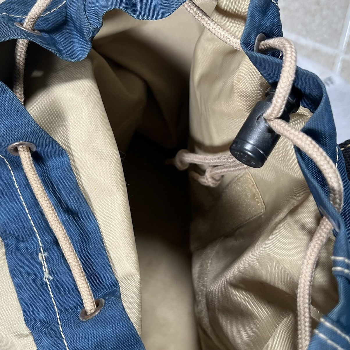 Vintage Kipling Archival vintage nylon drawstring bag backpack Size ONE SIZE - 6 Thumbnail