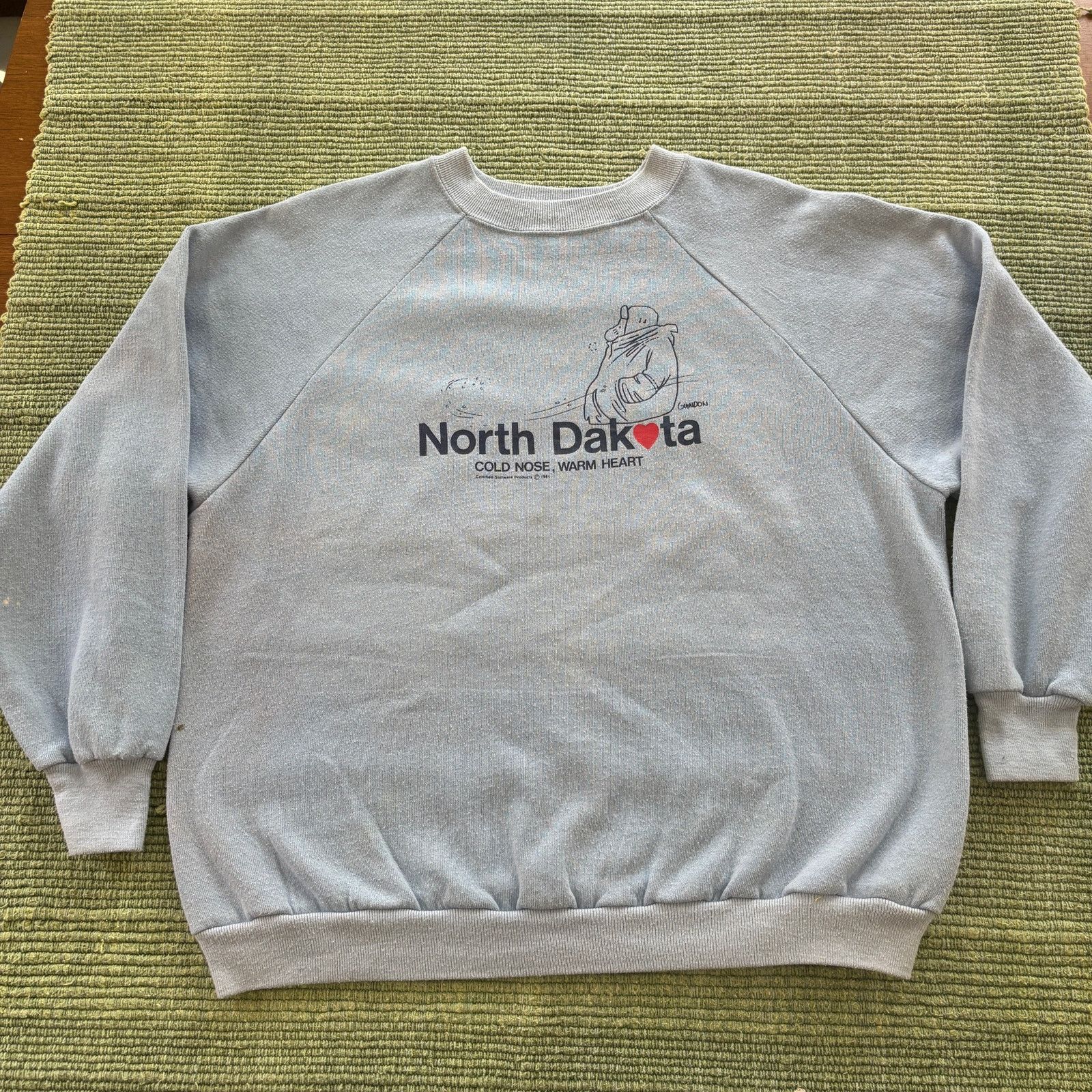 Vintage Vintage 1980s North Dakota Comic Strip Sweatshirt Sz L Size US L / EU 52-54 / 3 - 2 Thumbnail