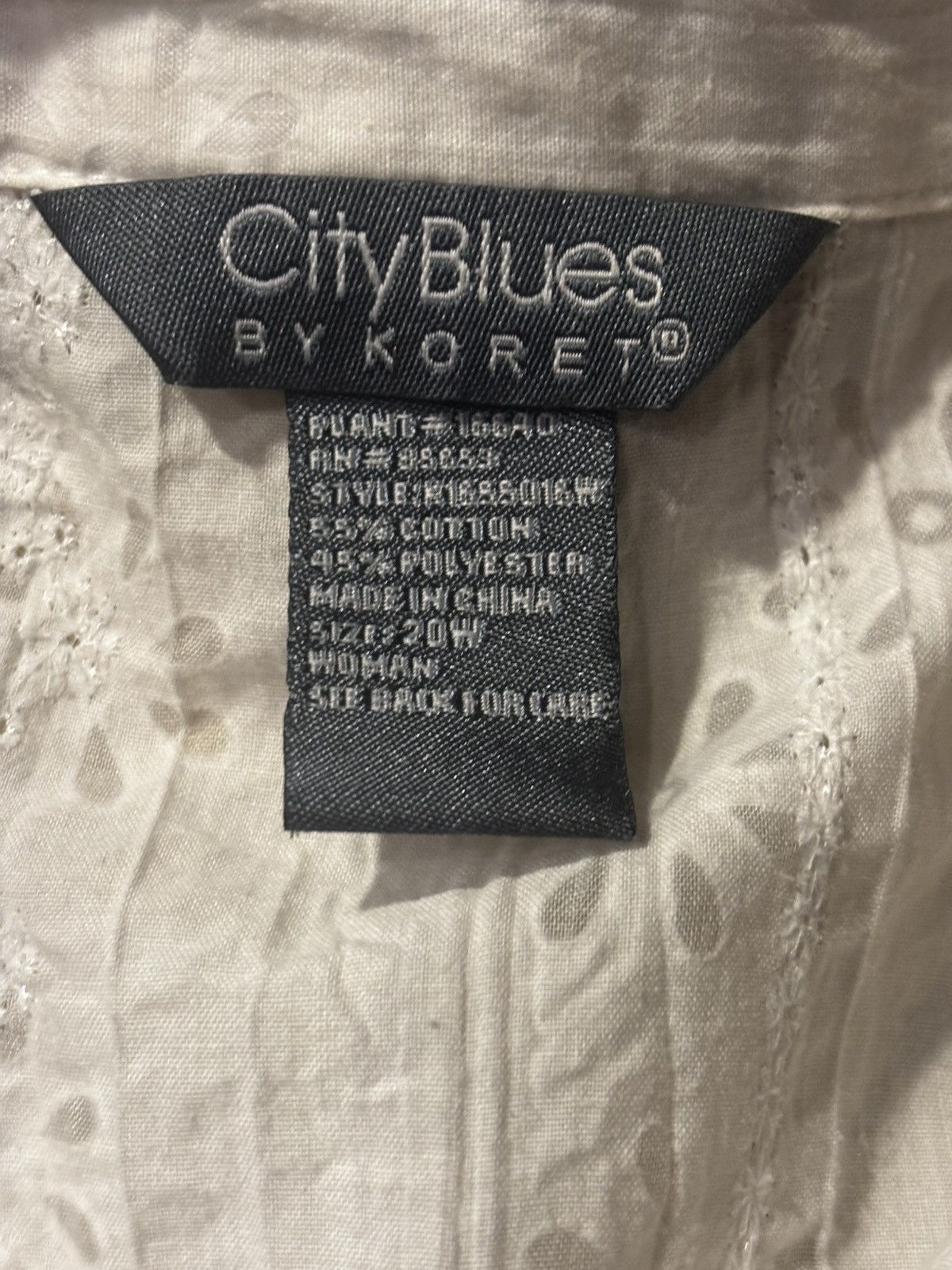 Other Women’s white embroidered Shirt.wt2525 Size XXL / US 16-18 / IT 52-54 - 6 Thumbnail