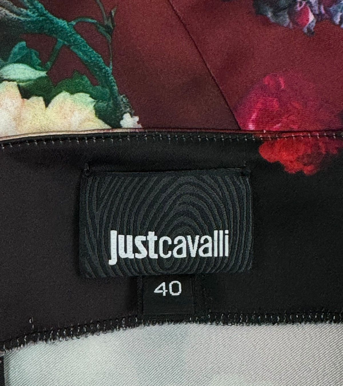 Just Cavalli JUST CAVALLI Satin Dress Floral/Fruit size 40 Size S / US 4 / IT 40 - 10 Thumbnail