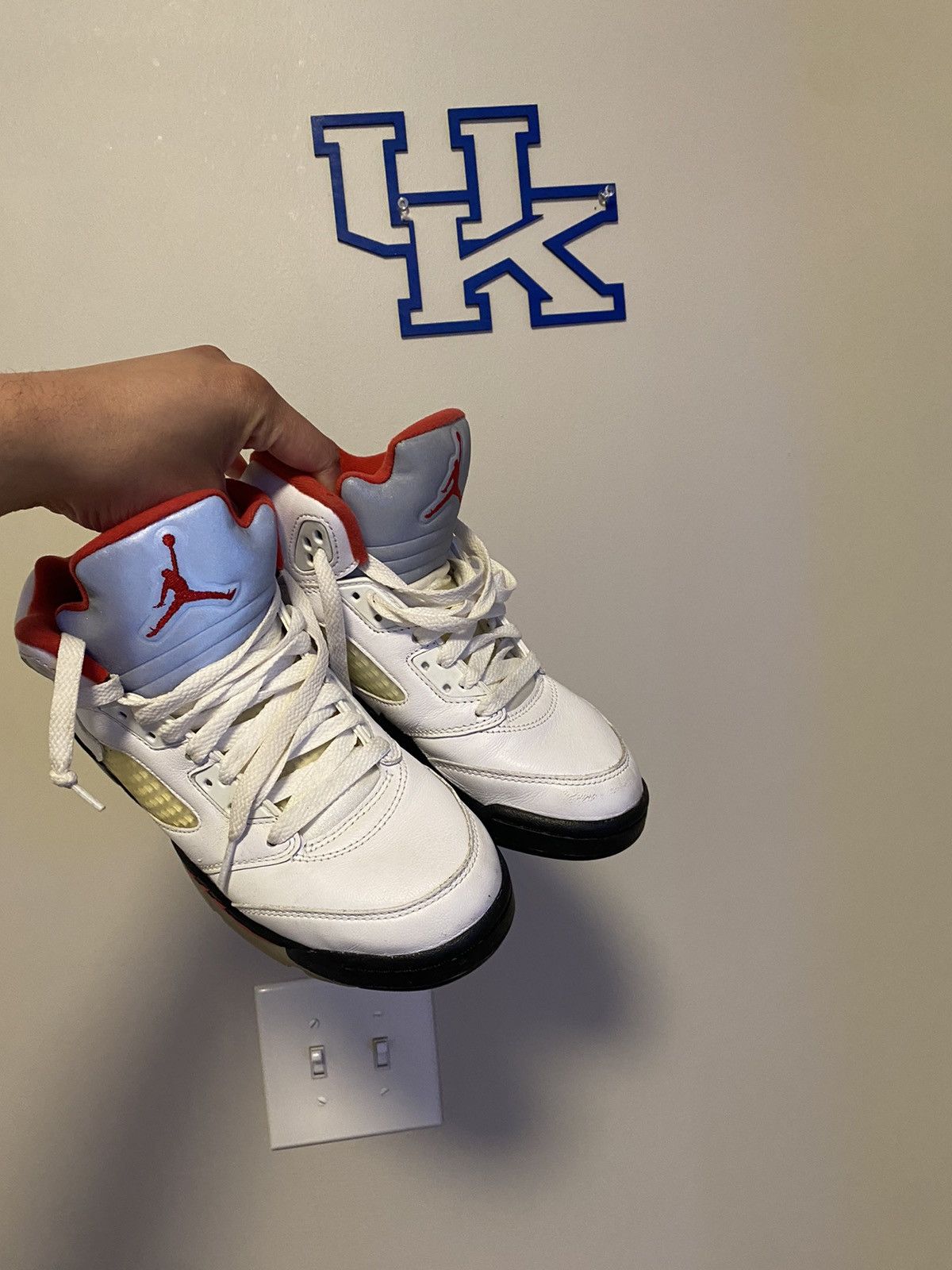 Jordan Brand × Nike Air Jordan 5 Retro 'Fire Red' 2020 - Size 4 Size US 5 / EU 37 - 3 Thumbnail