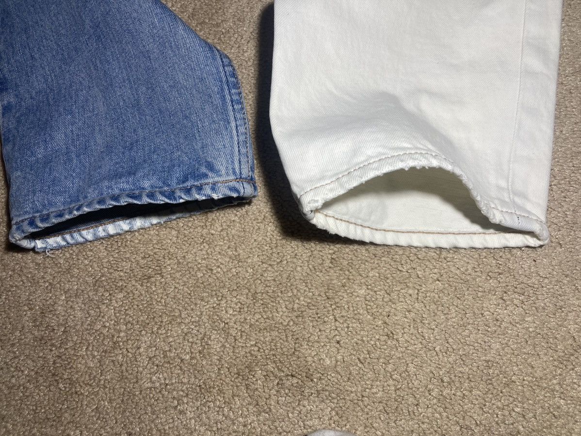 Celine × Hedi Slimane SS21 Celine The Dancing Kid Split Bleach Blue Jeans 2021 RE Size US 28 / EU 44 - 4 Thumbnail