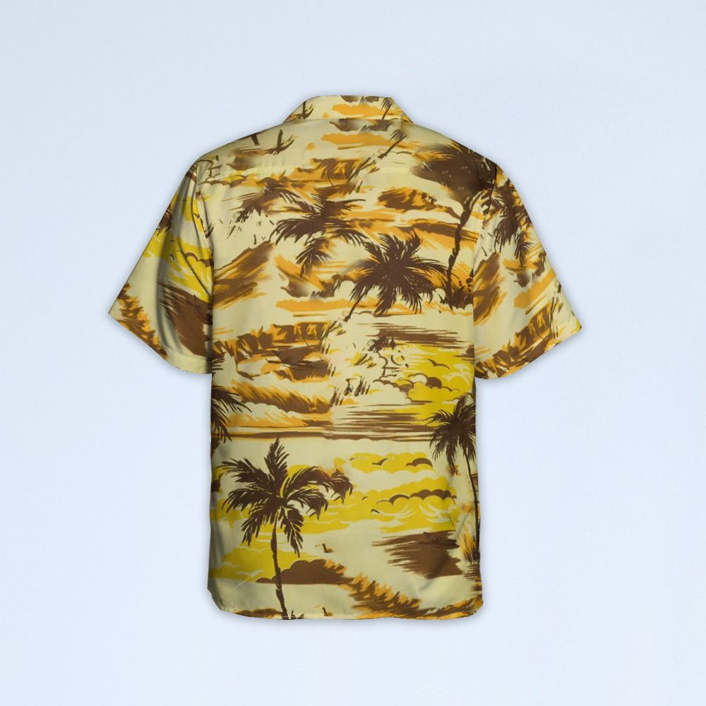 Designer × The Unbranded Brand Camp-Collar Palm Tree-Print Shirt | Tropical Vibes Size US S / EU 44-46 / 1 - 2 Thumbnail