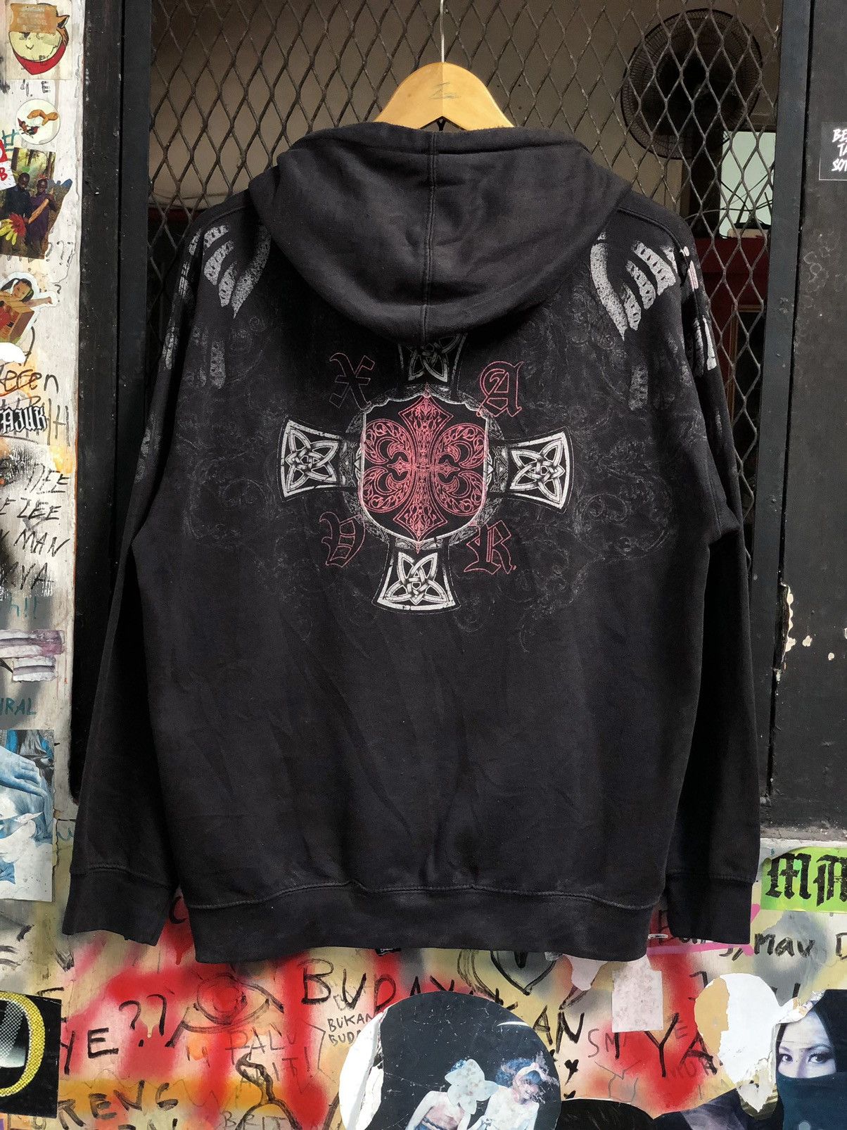Japanese Brand JAPANESE XZAVIER HOODIE SKULL SEDITIONARIES LGB STYLE Size US M / EU 48-50 / 2 - 4 Thumbnail