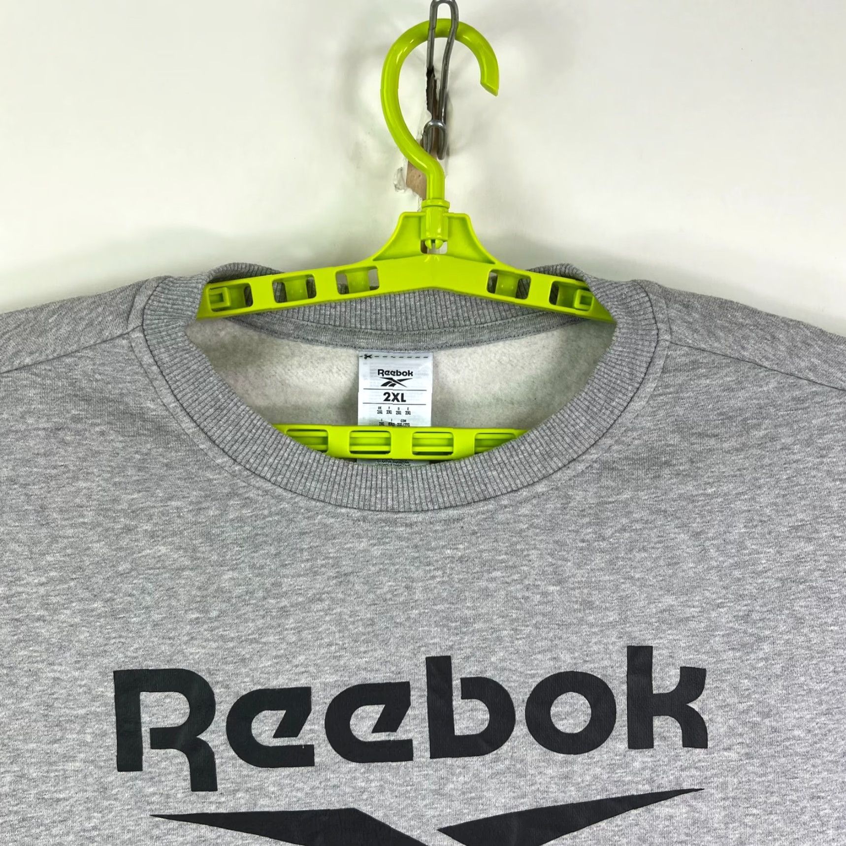 Reebok Reebok Training Sweatshirt Mens 2XL Gray Long Sleeve Spell Out NWT Size US XXL / EU 58 / 5 - 4 Thumbnail