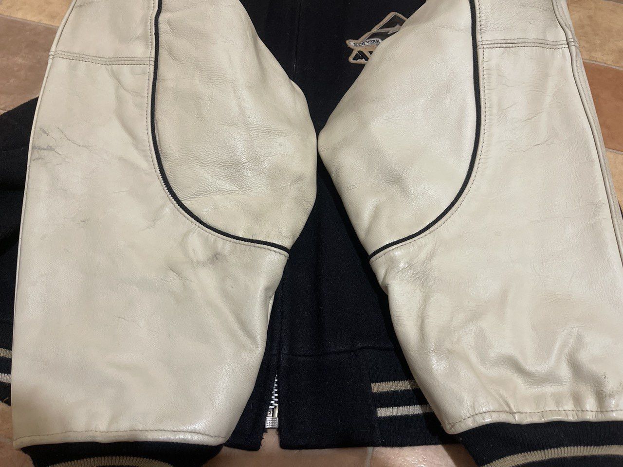 Avirex AVIREX leather jacket wool vintage 90s hip hop 1990s XXL 2XL Size US XXL / EU 58 / 5 - 4 Thumbnail
