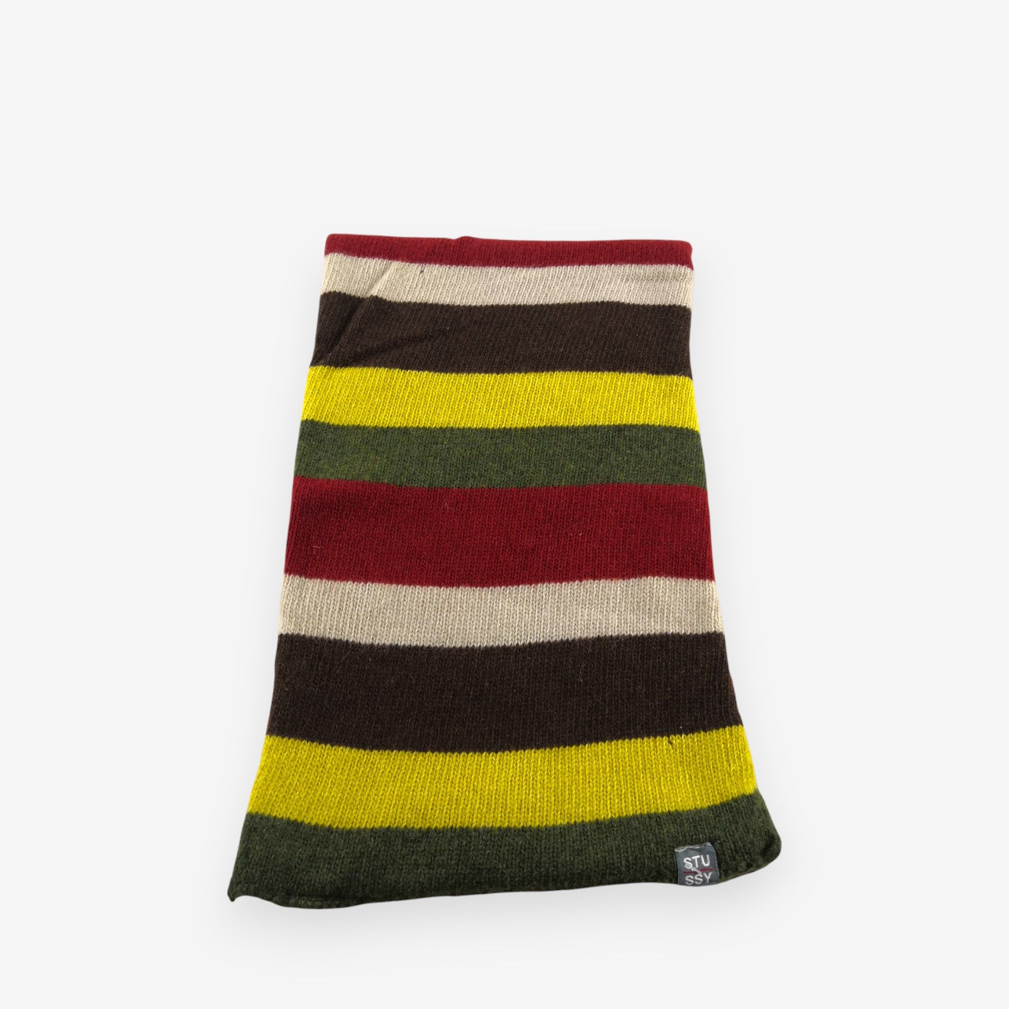 90s OLD STUSSY wool muffler 90s stussy ストライプ ウール