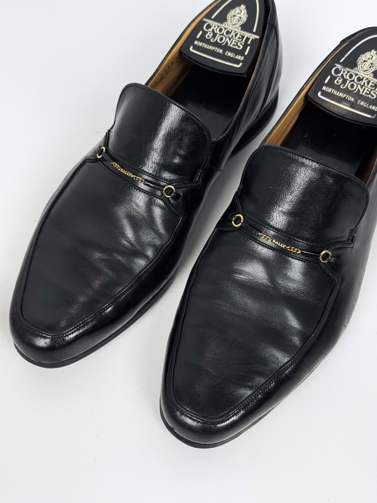 Bally Vintage Bally Leather Black Fimere Loafers Size US 8 / IT 38 - 4 Thumbnail