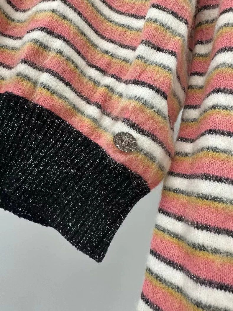 Chanel Chanel 22A orange striped sweater Size XS / US 0-2 / IT 36-38 - 3 Thumbnail
