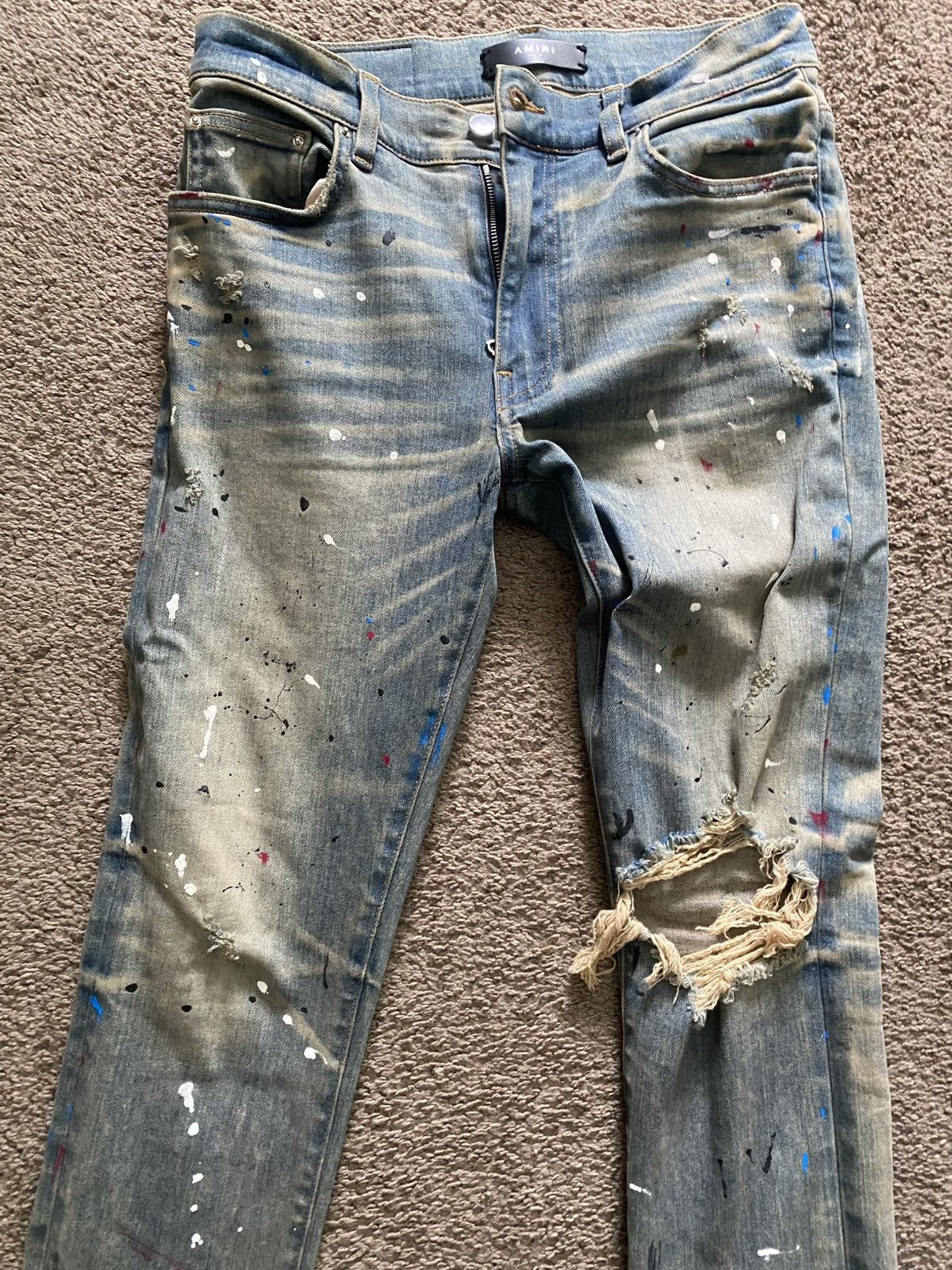 Amiri Amiri paint splatter jeans Size US 31 - 3 Thumbnail