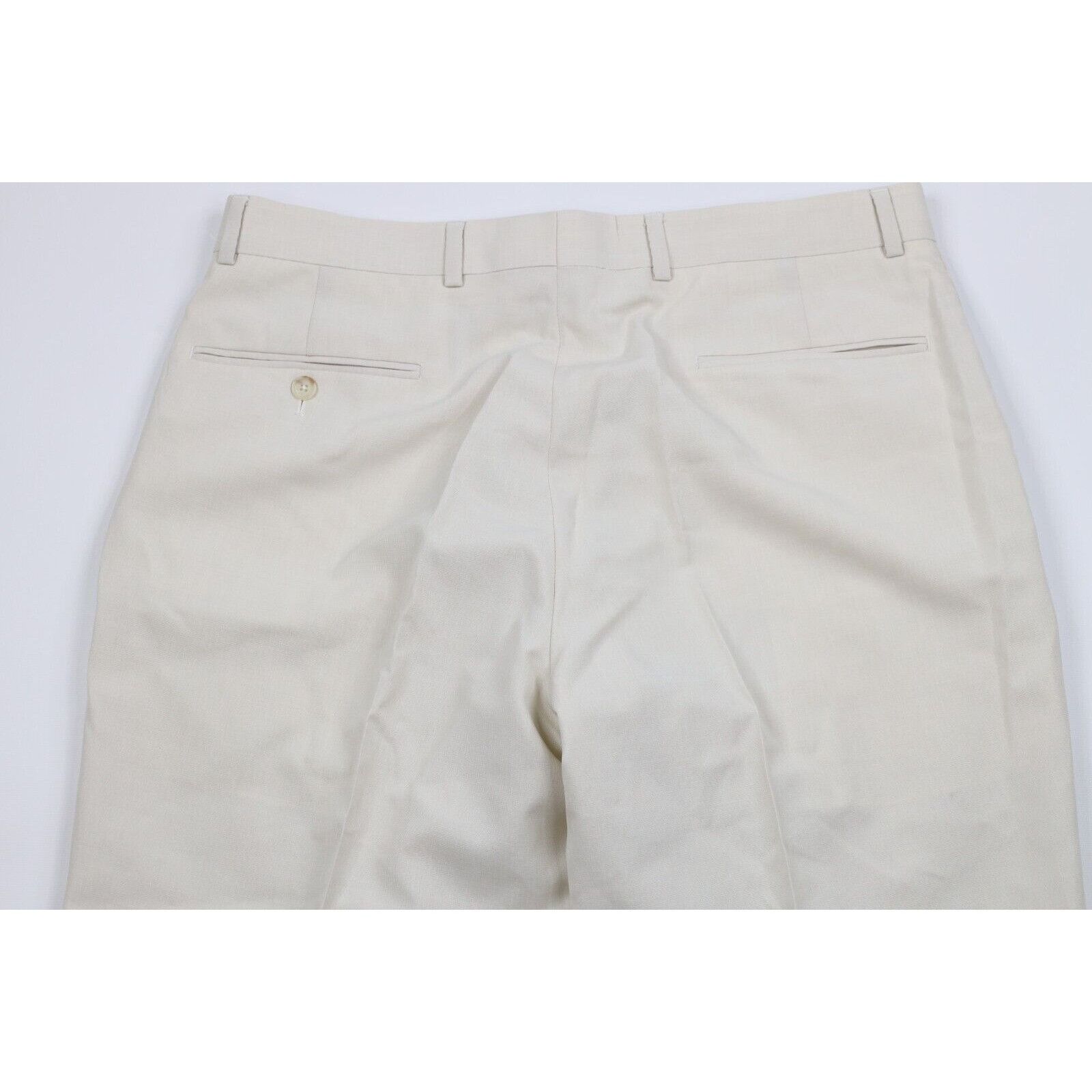 Vintage Streetwear Lightweight 3 Piece Wedding Suit Beige Size 46R - 12 Thumbnail