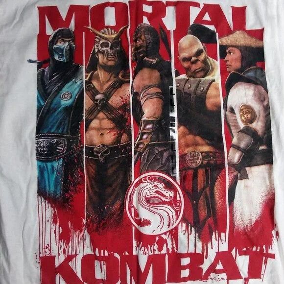 Delta Deadstock Vintage Mortal Kombat Movie Promo T-Shirt Size US L / EU 52-54 / 3 - 1 Thumbnail
