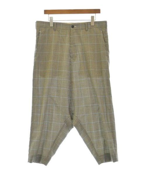 Comme des Garcons Homme Plus Cropped Pants Wool Check Zip Up Sarouel Pattern Multicolor Size US 35 - 1 Thumbnail