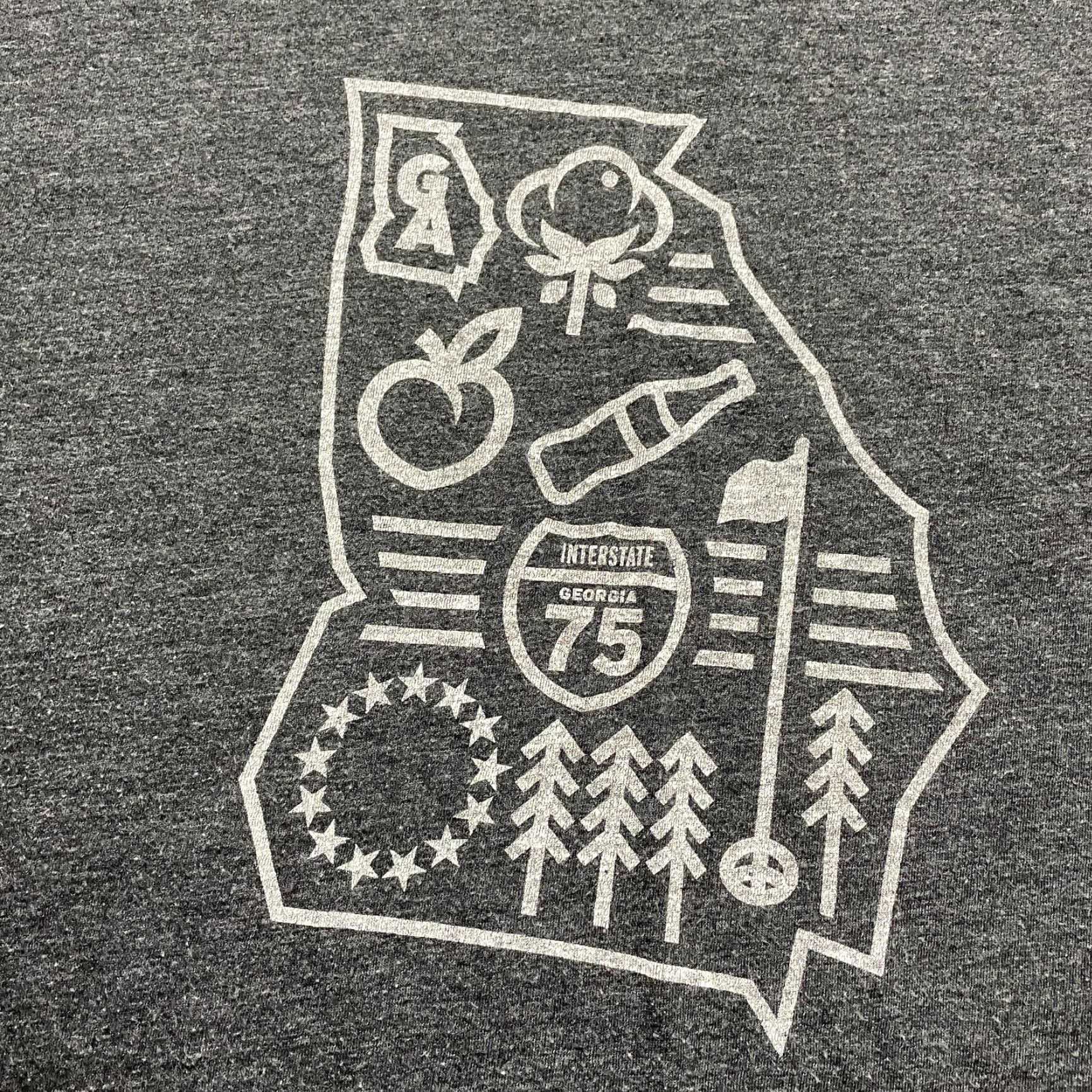 Vintage VINTAGE The Home T Shirt Mens 2XL Gray Knit Crew Neck Cotton Short Sleeve Classic Outdoor Men's Shirt Size US XXL / EU 58 / 5 - 2 Thumbnail