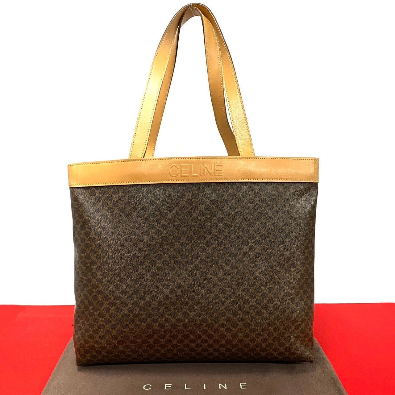 Celine Celine Tote Bag Brown Leather Size ONE SIZE - 1 Thumbnail