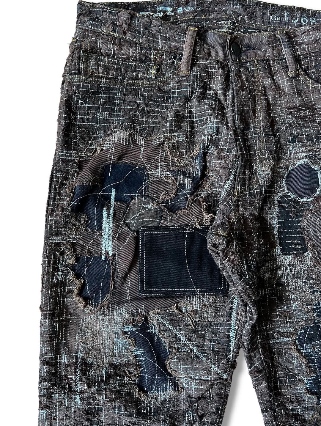 Kapital KAPITAL INSPIRED 1/1 BORO REPAIRED DENIM Size US 33 - 4 Thumbnail