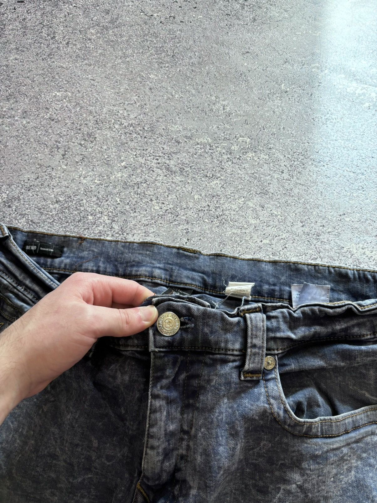 Japanese Brand × True Religion × Vintage Vintage Y2K True Religion Jeans Chief Keef Style USA Washed Size US 36 / EU 52 - 5 Thumbnail