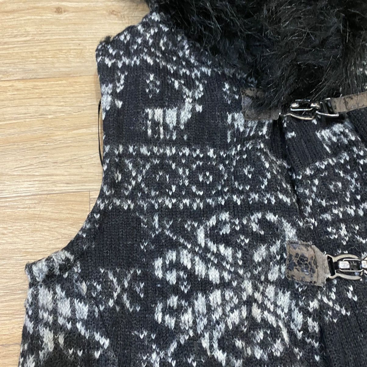 Zara 2000s . Zara Vest Wool Fur Hoodie Size S / US 4 / IT 40 - 4 Thumbnail