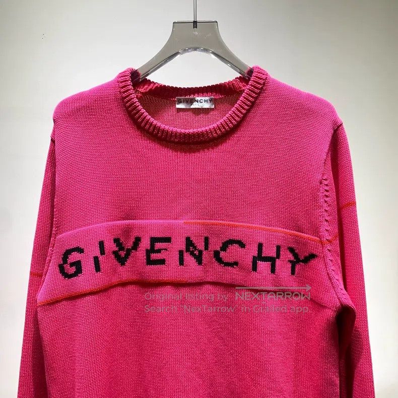 Other Givenchy Fuchsia Off-center Logo Knitted Sweater Size US XL / EU 56 / 4 - 3 Thumbnail