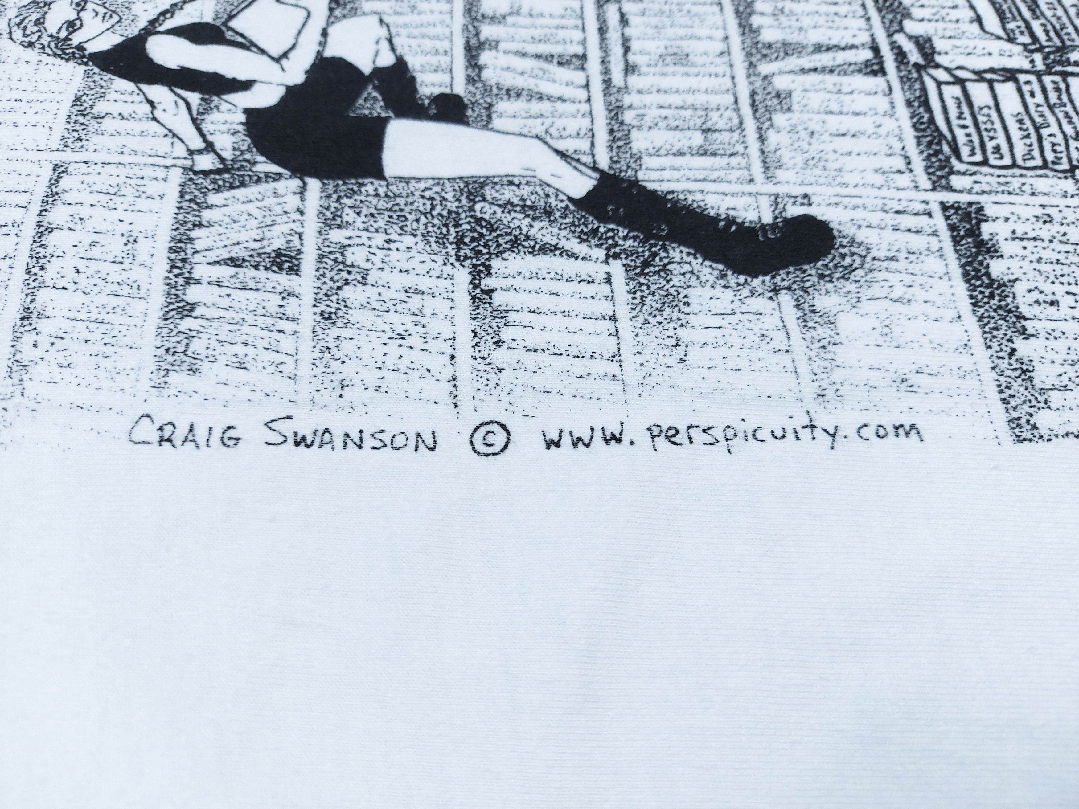 Vintage Vintage 90s Tome Reader Perspicuity by Craig Swanson TEE Size US XXL / EU 58 / 5 - 3 Thumbnail